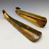 British Vintage Brass Cannon & Shoe Object x3 Shoehorn x2 Assorted
